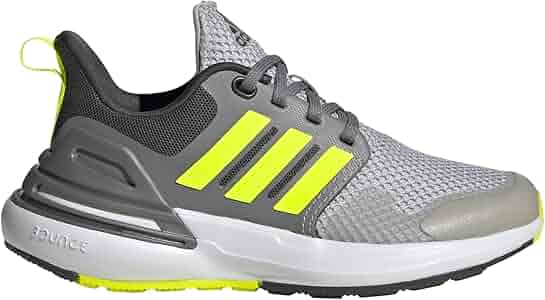 Amazon.com | adidas Rapidasport Sneaker, Grey/Lucid Lemon